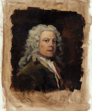 painting sketch of a Hogarth