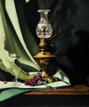 Still life with Oil Lamp